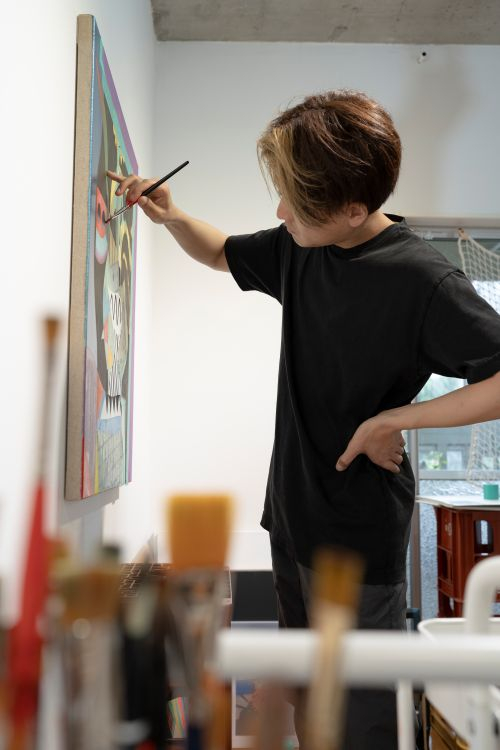 松坂屋名古屋店で塚本暁宣の展覧会が開催 / ポップアートと美術史が